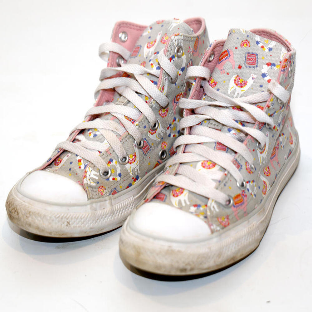 Converse All Star Chuck Taylor High-Top Sneakers Llama Party Child Size 2